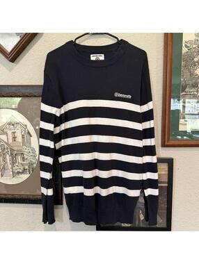 Lambretta Mens Knitted Tipped Long Sleeve Warm Winter Sweater Jumper Size Large